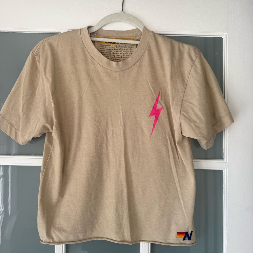 Aviator Nation Tan Tee
